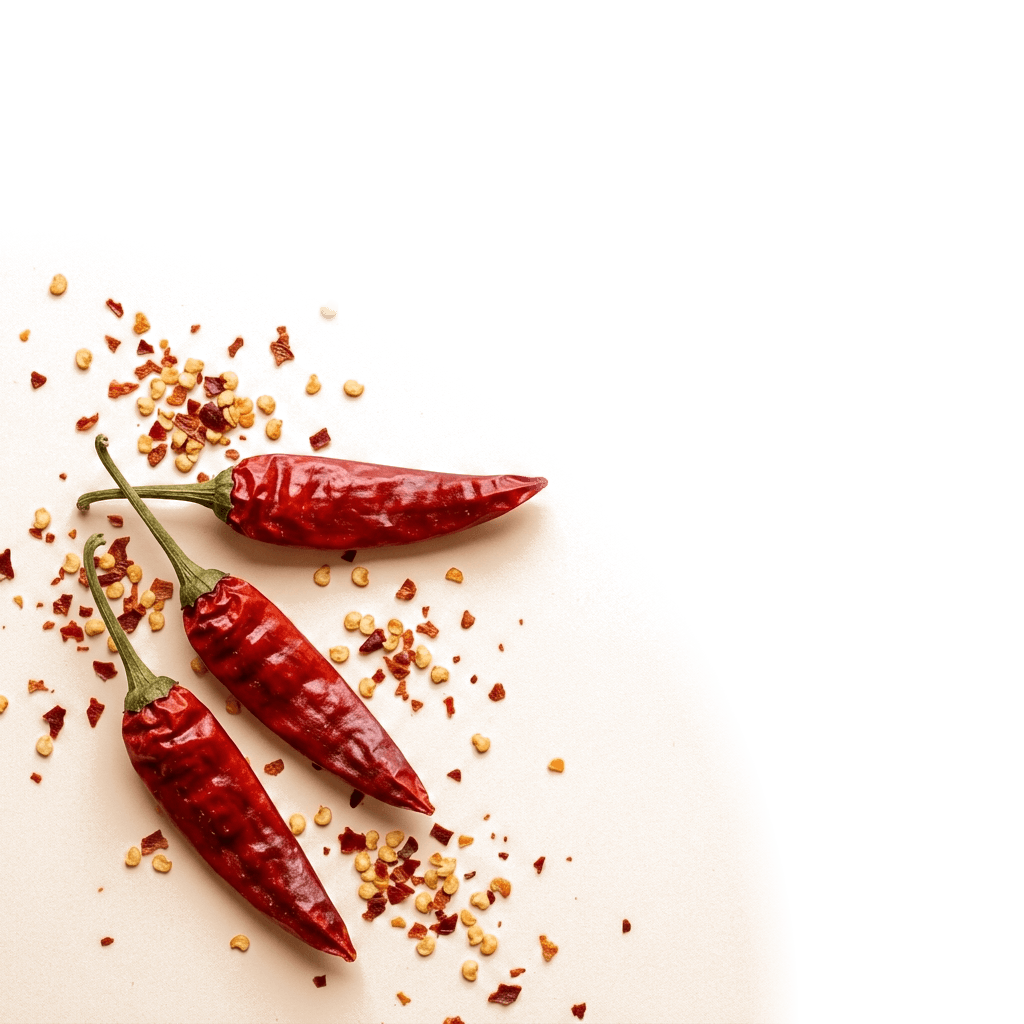 2-3 Dried Kashmiri Chillies Peeking In